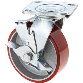6" Heavy-Duty Swivel Caster w/ Brake