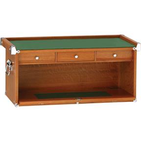 23" Oak 3 Drawer Mid Riser