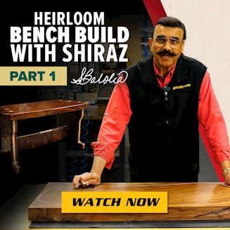 Banner for 12-30 Shiraz Bench Build Video Part 1