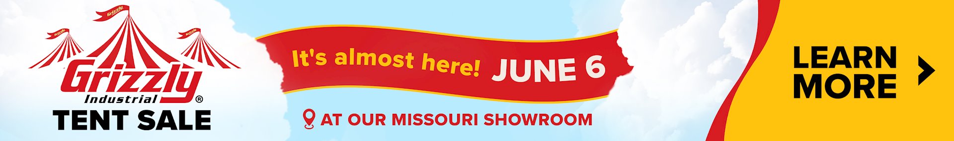 Banner for Tent Sale 2026 - Masthead 2 - Almost Here
