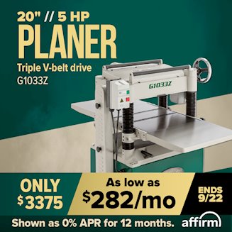 Banner for AFFIRM - G1033Z Planer