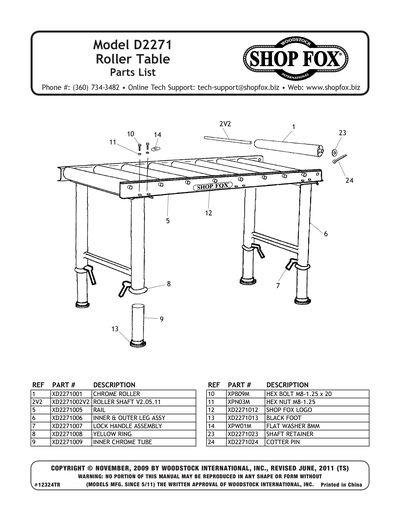 Part Diagram for D2271