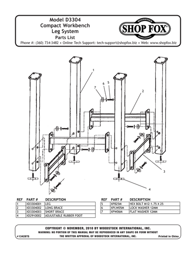 Part Diagram for D3304