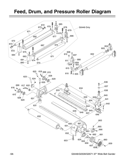 Parts for G0446 37