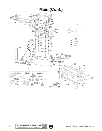 Part Diagram for G0458Z