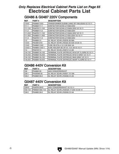 Part Diagram for G0486