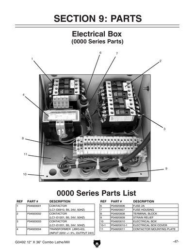 Part Diagram for G0492