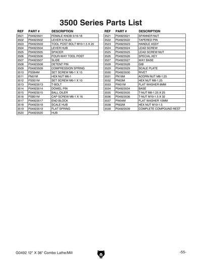 Part Diagram for G0492
