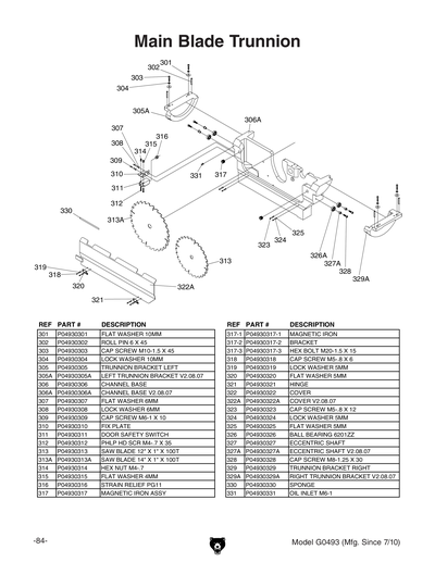 Part Diagram for G0493