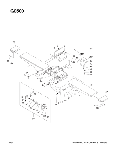 Part Diagram for G0500