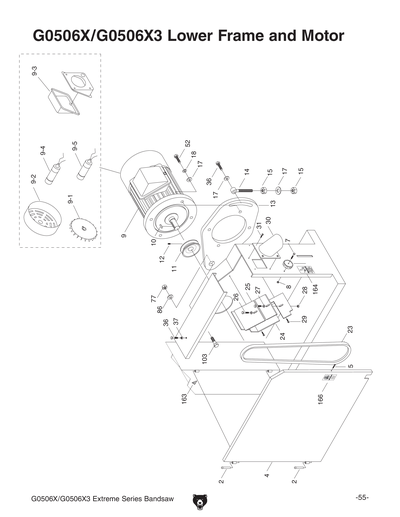 Part Diagram for G0506X3