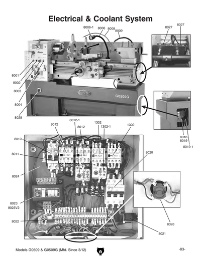 Part Diagram for G0509G