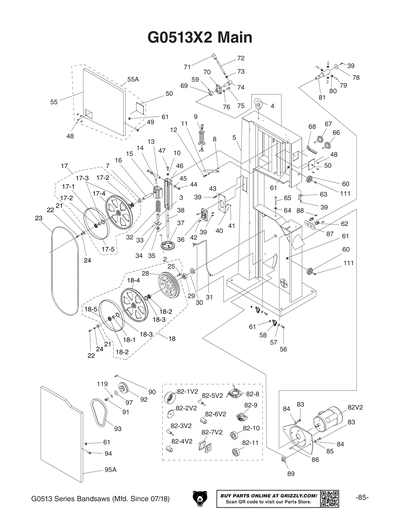 Part Diagram for G0513ANV