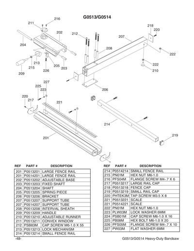 Part Diagram for G0514