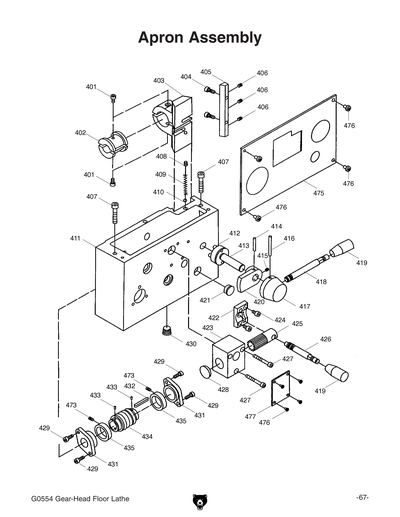 Part Diagram for G0554