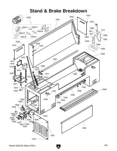 Part Diagram for G0554Z