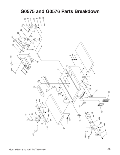 Part Diagram for G0576