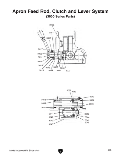 Part Diagram for G0600