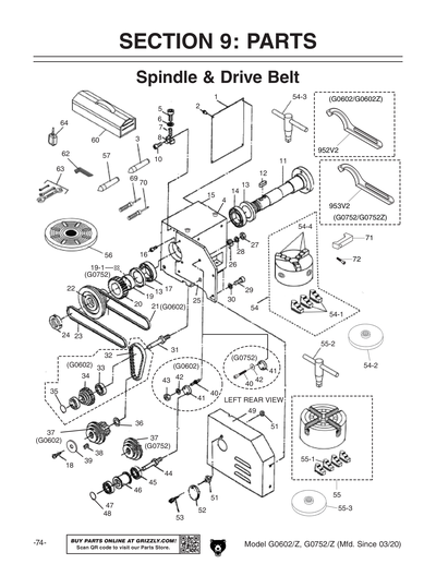 Part Diagram for G0602Z