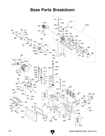 Part Diagram for G0603X