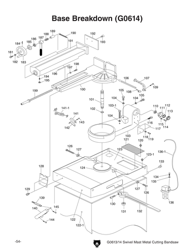 Part Diagram for G0613