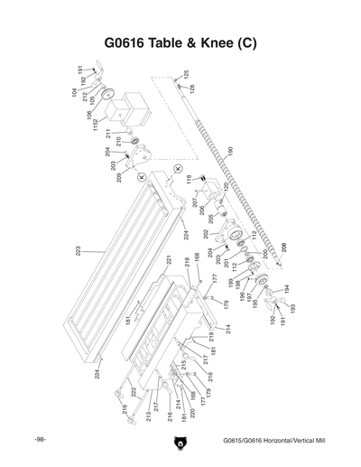 Part Diagram for G0616