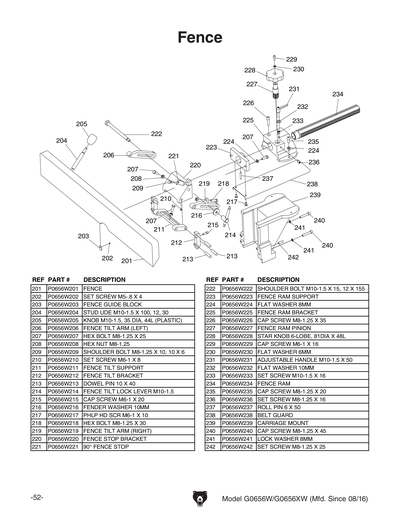 Part Diagram for G0656W