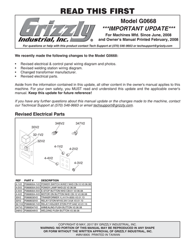 Part Diagram for G0668