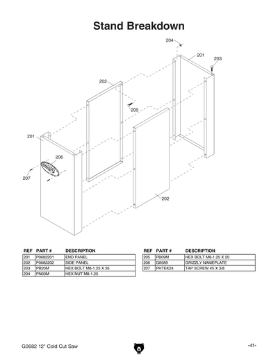 Part Diagram for G0682