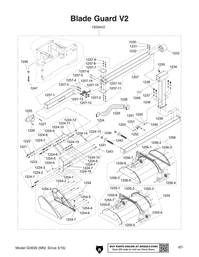 Part Diagram for G0699