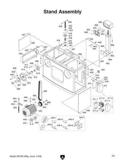 Part Diagram for G0706