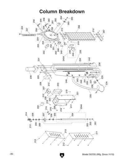 Part Diagram for G0720