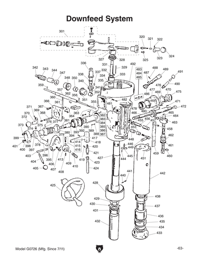 Part Diagram for G0726