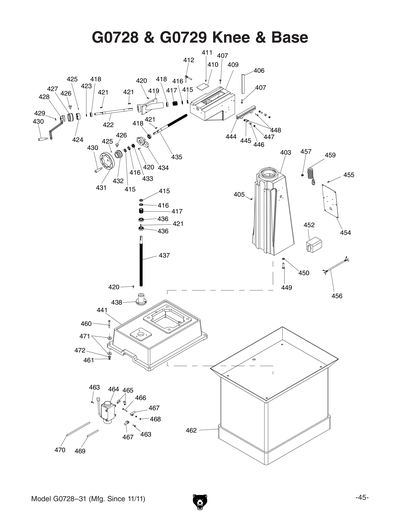 Part Diagram for G0729