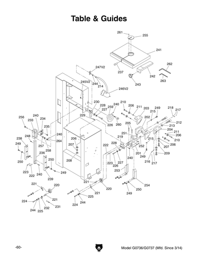 Part Diagram for G0736