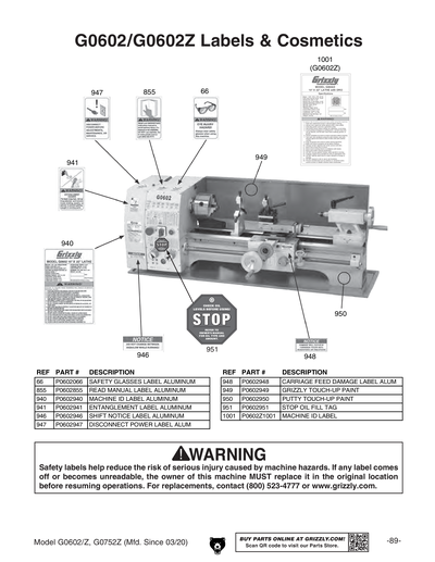 Part Diagram for G0752Z