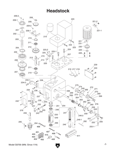 Part Diagram for G0759