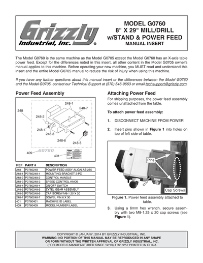 Part Diagram for G0760