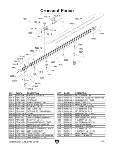 Part Diagram for G0764