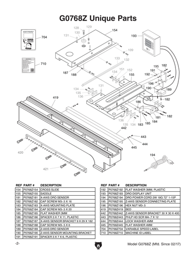 Parts for 8