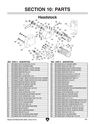 Part Diagram for G0769