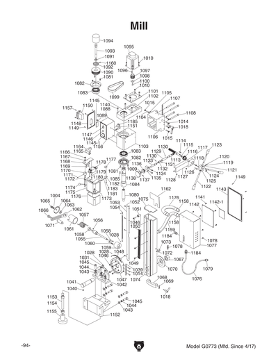 Part Diagram for G0773