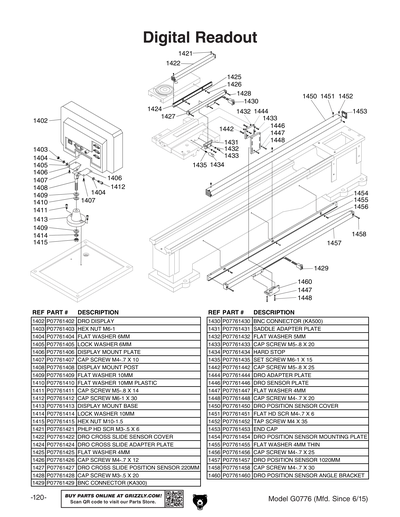 Part Diagram for G0776