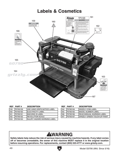 Part Diagram for G0790