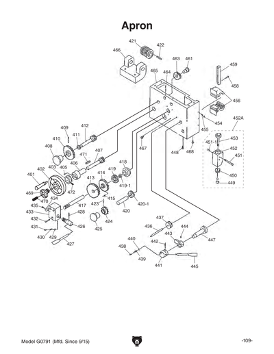 Part Diagram for G0791