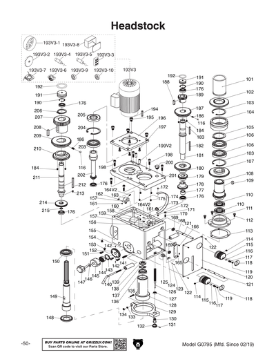 Part Diagram for G0795