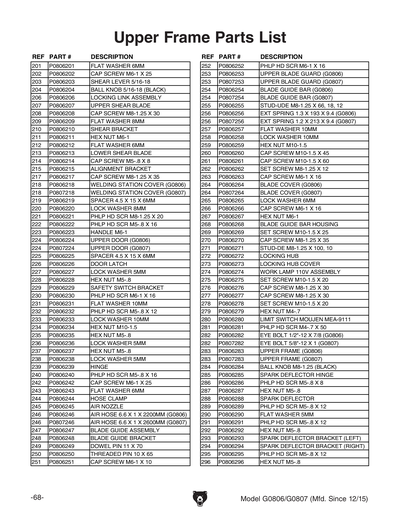 Part Diagram for G0807