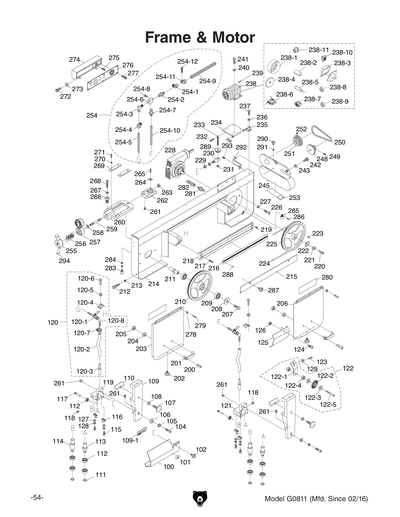 Part Diagram for G0811