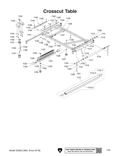 Part Diagram for G0853
