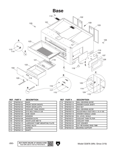 Part Diagram for G0876